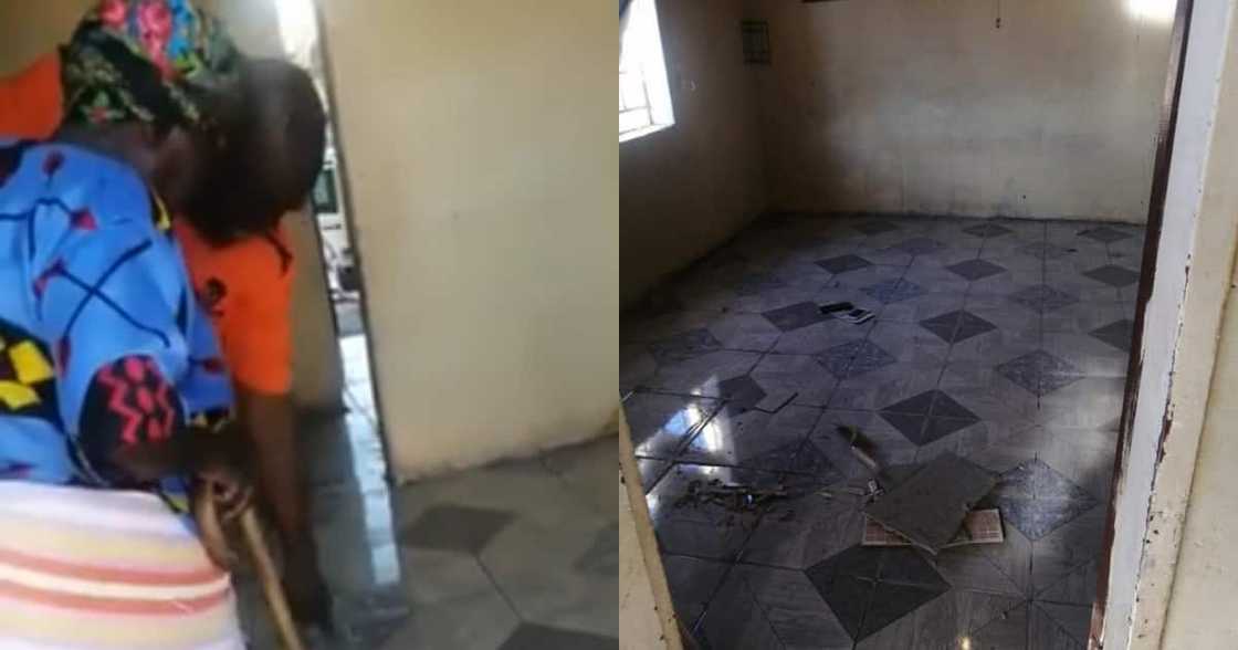 Man Tiles His Grandmother's House, Clip of Her Reaction Melts Hearts Man Tiles His Grandmother's House, Clip of Her Reaction Melts Hearts