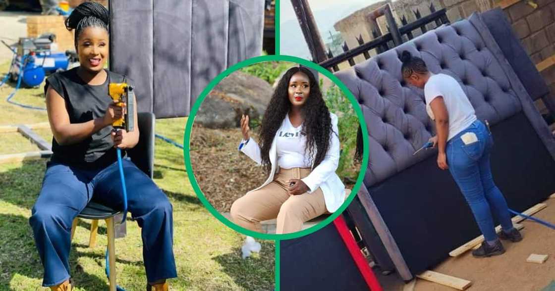 Lady in Mpumalanga who is both a teacher and headboard maker Lady in Mpumalanga who is both a teacher and headboard maker