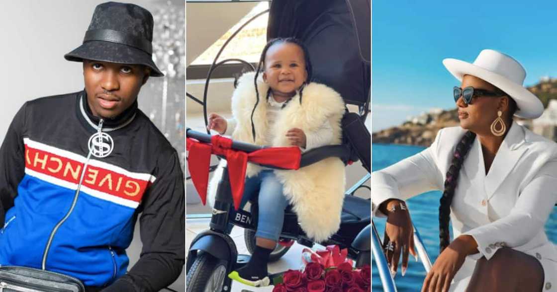 Kwa Mam'Mkhize: Andile Mpisane's Baby Girl Flo Turns 1, Family Celebrates