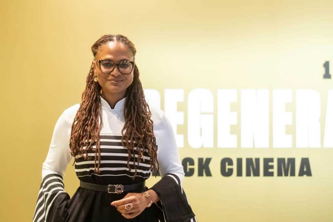 US filmmaker Ava DuVernay spoke at a press preview for the Academy Museum of Motion Pictures' new exhibit "Regeneration: Black Cinema 1898-1971" US filmmaker Ava DuVernay spoke at a press preview for the Academy Museum of Motion Pictures' new exhibit "Regeneration: Black Cinema 1898-1971"