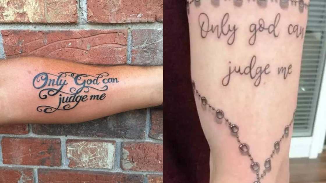 Only God can judge me tattoo Only God can judge me tattoo
