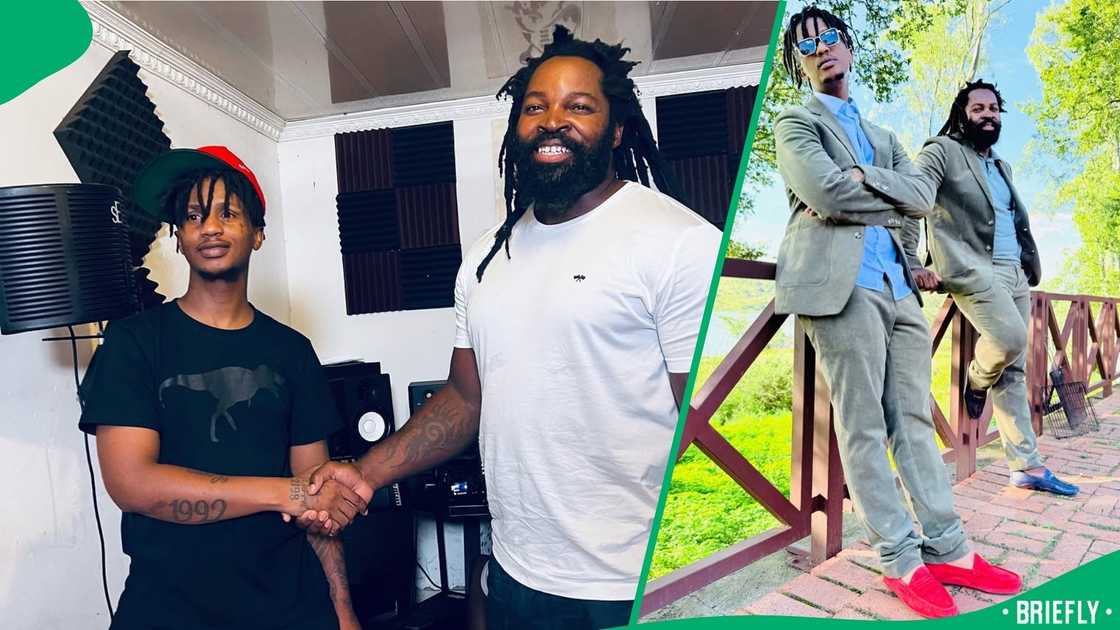 Big Zulu and Emtee celebrate new song's success Big Zulu and Emtee celebrate new song's success