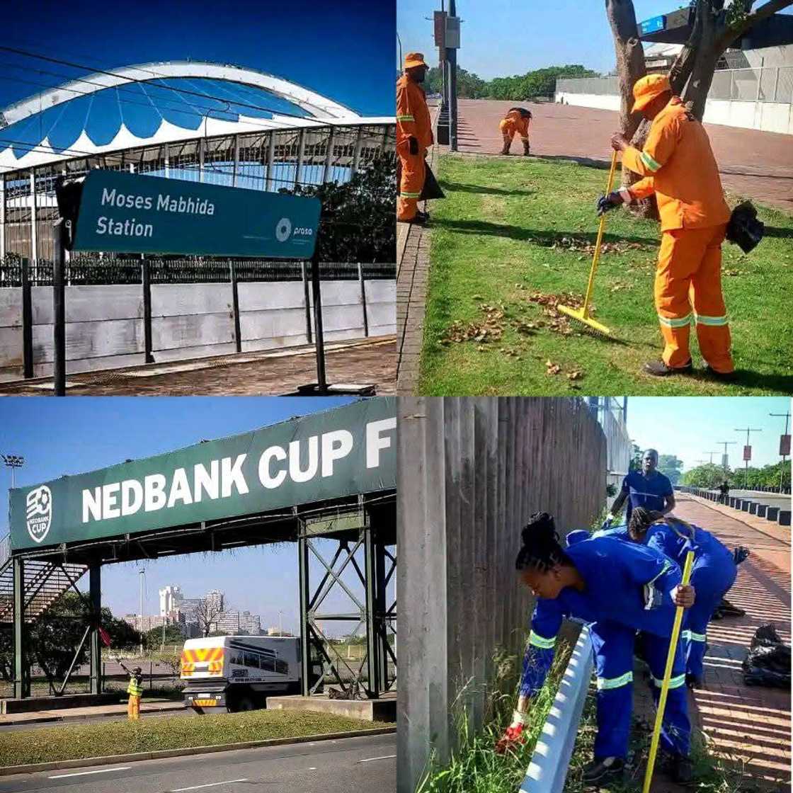 Moses Mabhida Stadium offers a neutral, sponsor-free stage for the Nedbank Cup final Moses Mabhida Stadium offers a neutral, sponsor-free stage for the Nedbank Cup final