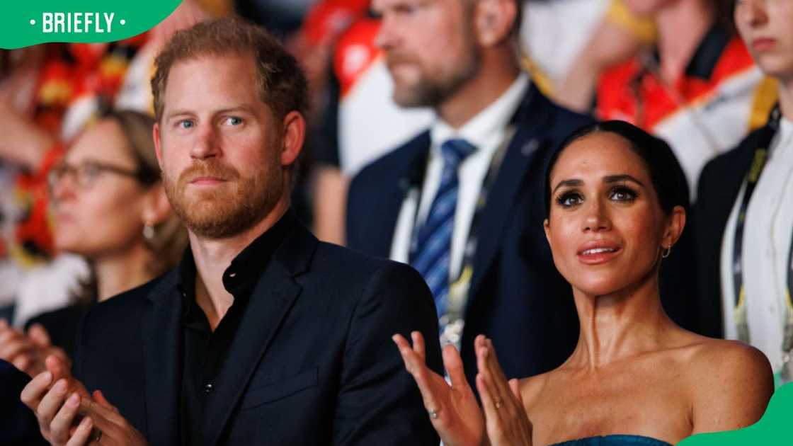 Prince Harry and Meghan Markle at the Invictus Games Düsseldorf 2023 closing ceremony at Merkur Spiel-Arena in Germany