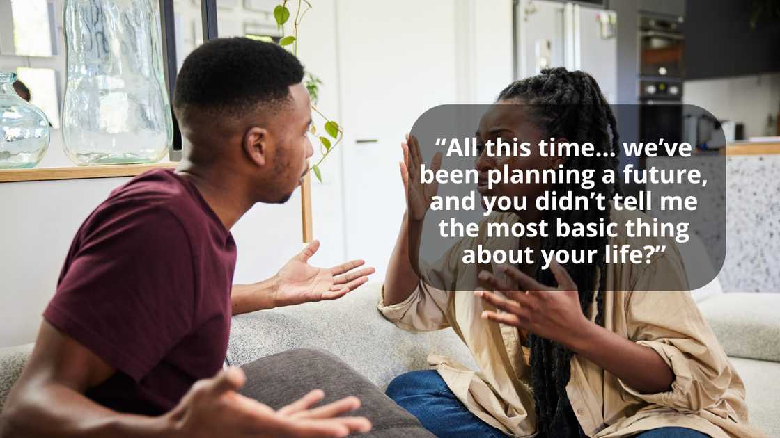 A couple is arguing A couple is arguing