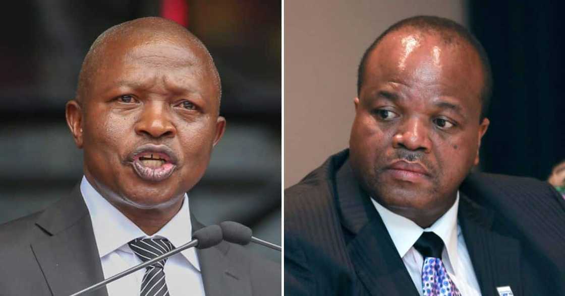 Deputy President David Mabuza and King Mswati III Deputy President David Mabuza and King Mswati III