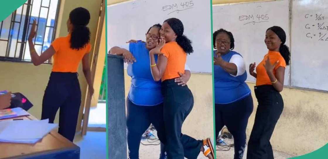 Lady causes stir in class as she celebrates being the first to be married Lady causes stir in class as she celebrates being the first to be married