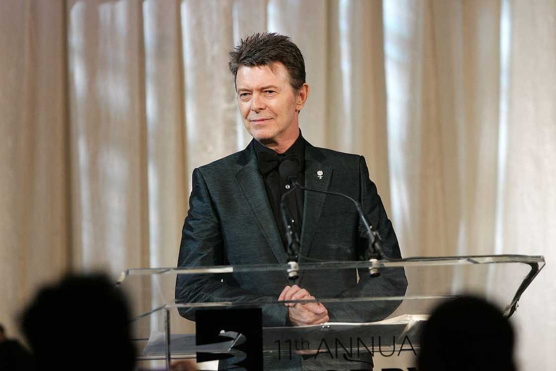 David Bowie accepting the Webby Lifetime Achievement Award David Bowie accepting the Webby Lifetime Achievement Award