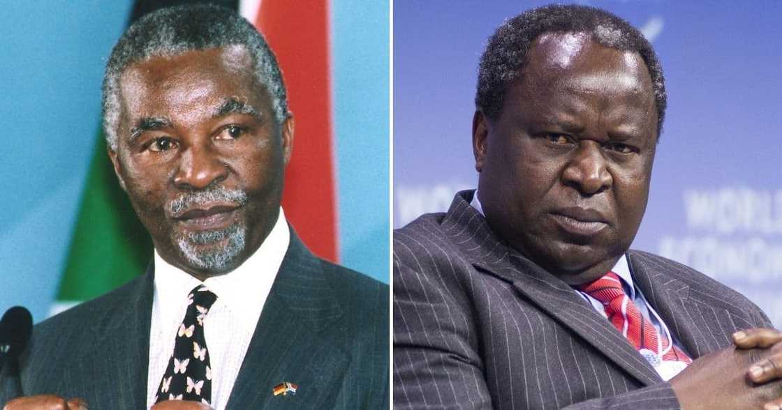 Thabo Mbeki, Tito Mboweni, former South African president, former South African finance minister, South African politics, latest SA news