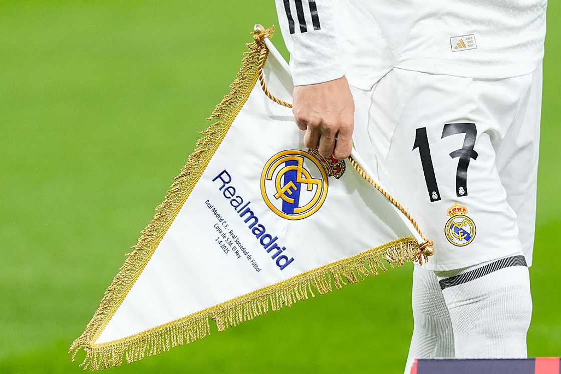 Detail of the badge of Real Madrid Detail of the badge of Real Madrid