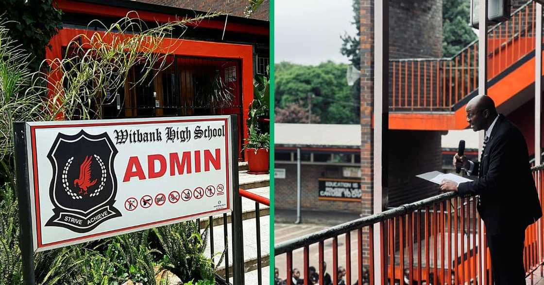 The Witbank High School principal chased away kids who were late The Witbank High School principal chased away kids who were late