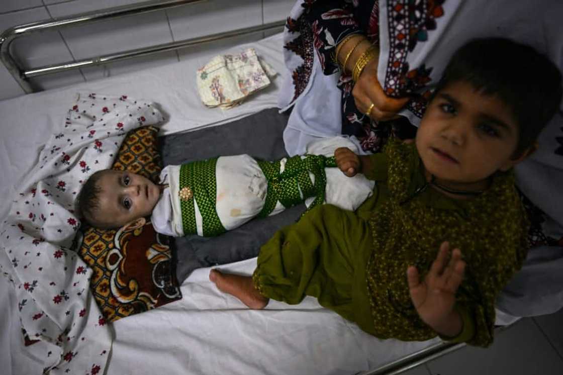 Many of the beds at Lashkar Gah's Boost Hospital host tiny, frail patients struggling to regain their strength Many of the beds at Lashkar Gah's Boost Hospital host tiny, frail patients struggling to regain their strength