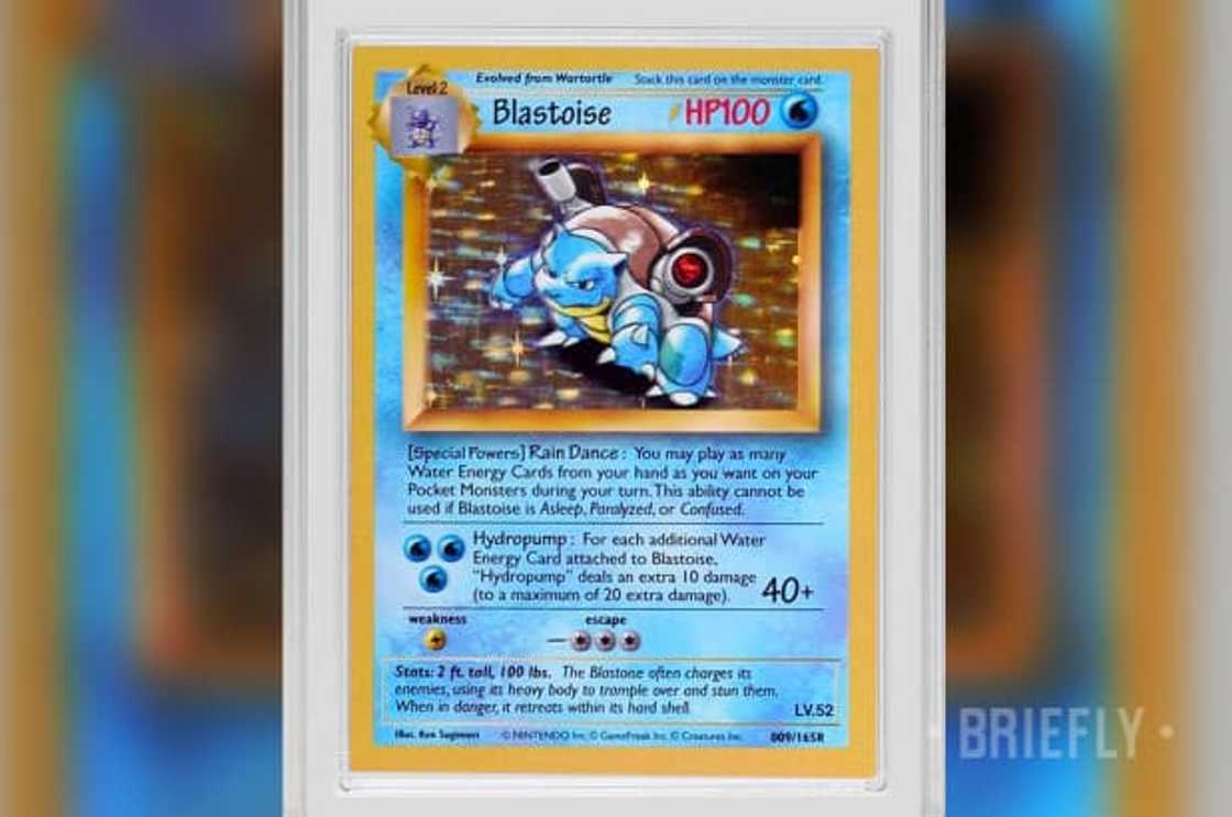 This "Blastoise Presentation" card sold for a staggering $360000. This "Blastoise Presentation" card sold for a staggering $360000.