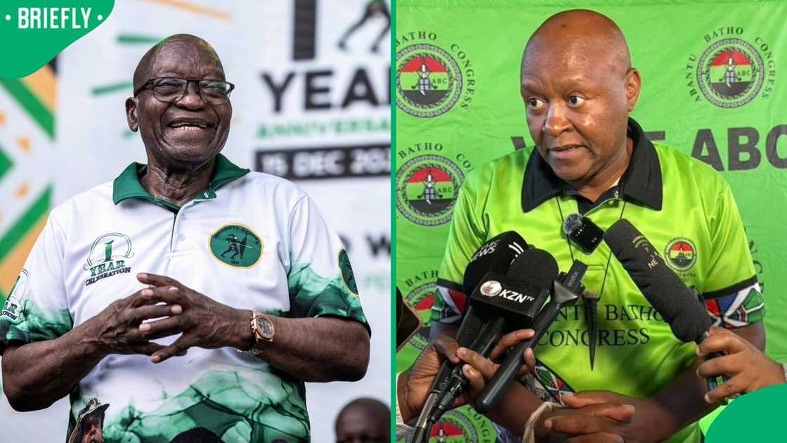 MK Party President Jacob Zuma and ABC President PG Mavundla