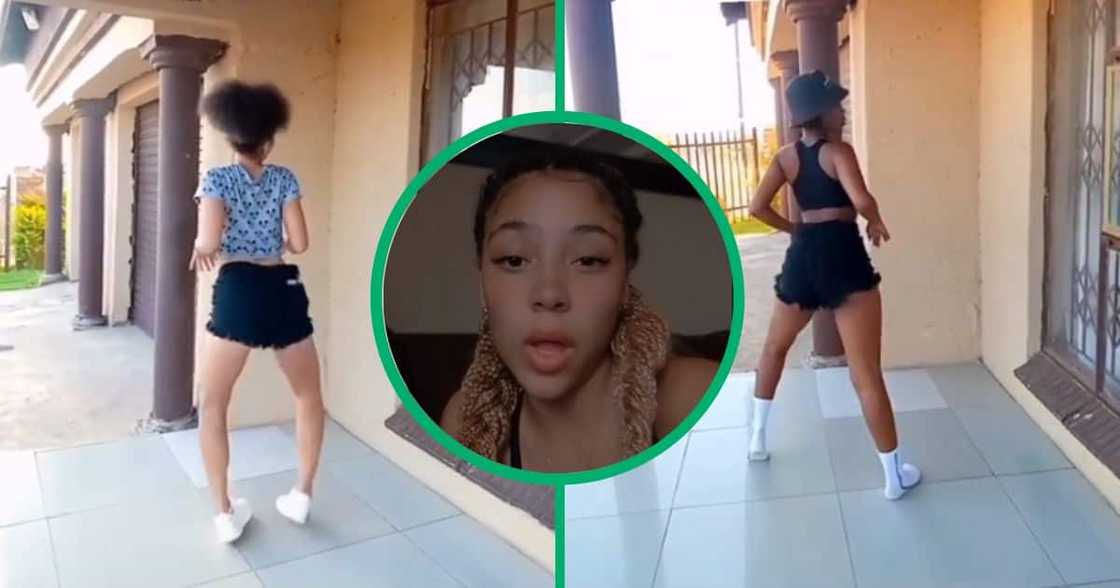 Twin sister doing Barcardi dance challenge Twin sister doing Barcardi dance challenge