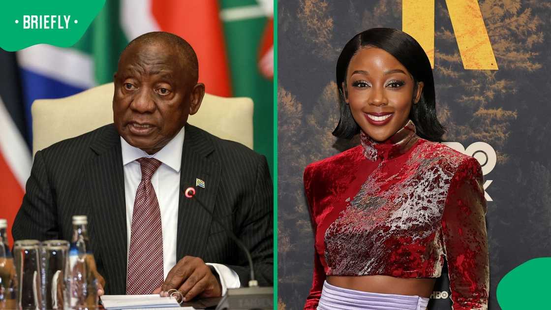 Thuso Mbedu reacts to Ramaphosa's cabinet reshuffle