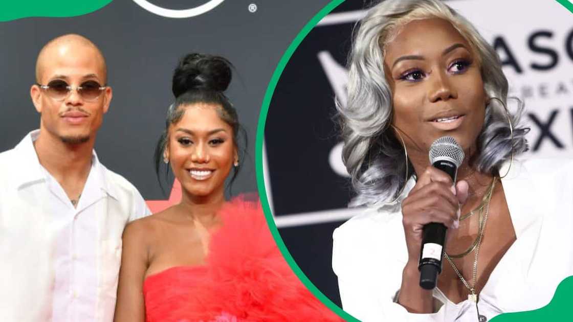 Raysean Hairston and Muni Long during the 2022 BET Awards (L). Long attending the 2019 ASCAP, I Create Music Expo (R) Raysean Hairston and Muni Long during the 2022 BET Awards (L). Long attending the 2019 ASCAP, I Create Music Expo (R)