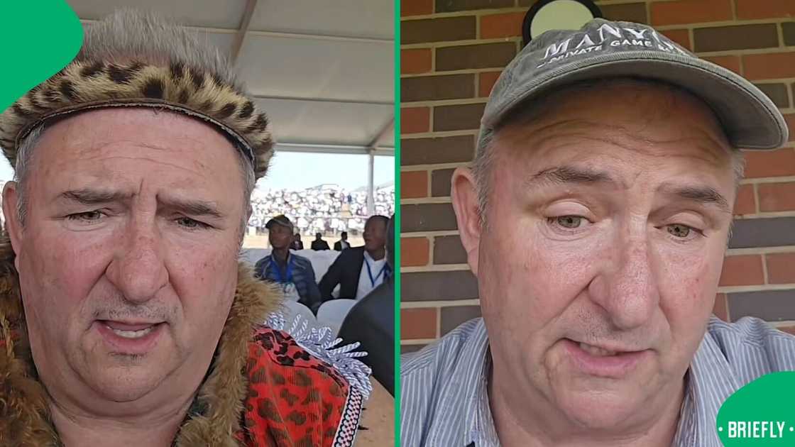 A white man impressed South Africans with his impressive Zulu dance moves in a viral video.