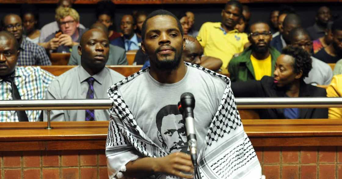 Fees Must Fall Activist Mcebo Dlamini in court Fees Must Fall Activist Mcebo Dlamini in court