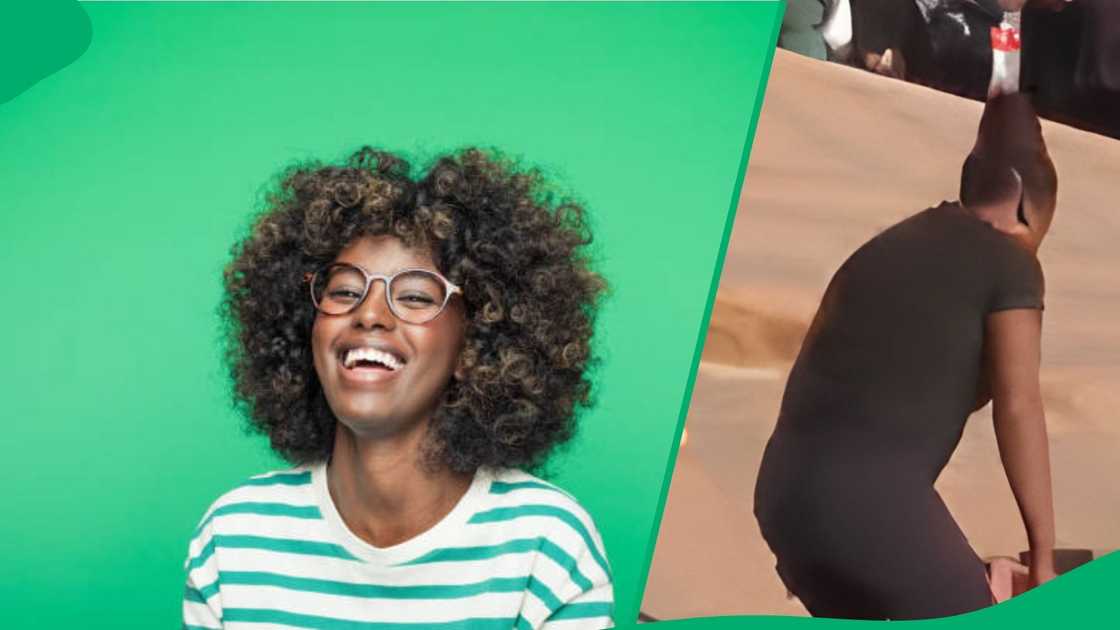 Social media users posed many questions after seeing a woman carrying a wheelbarrow with teeth Social media users posed many questions after seeing a woman carrying a wheelbarrow with teeth