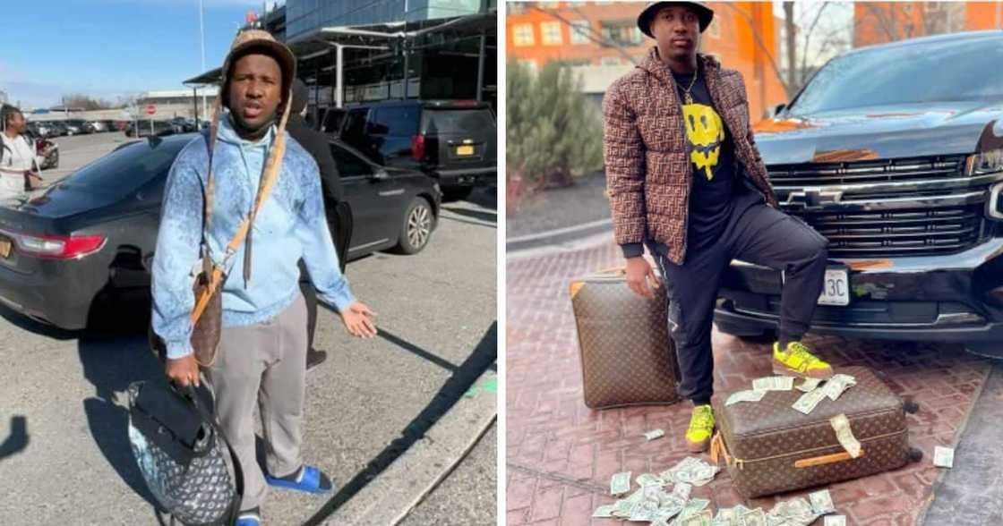 Andile Mpisane with cars Andile Mpisane with cars