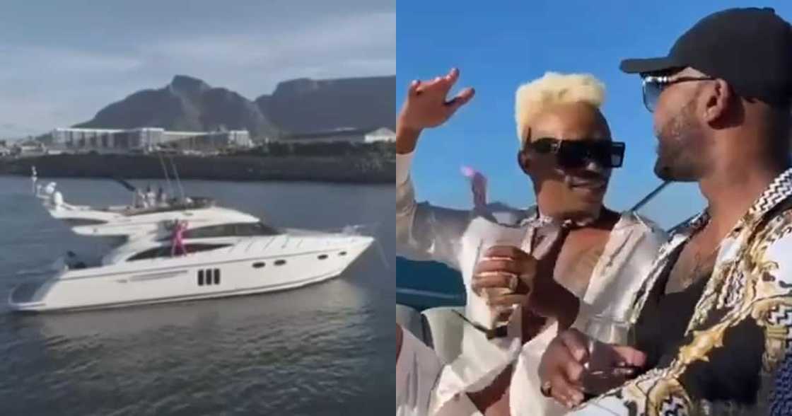 Somizi flexes on a yacht while enjoying a BestieCation with Vusi Somizi flexes on a yacht while enjoying a BestieCation with Vusi