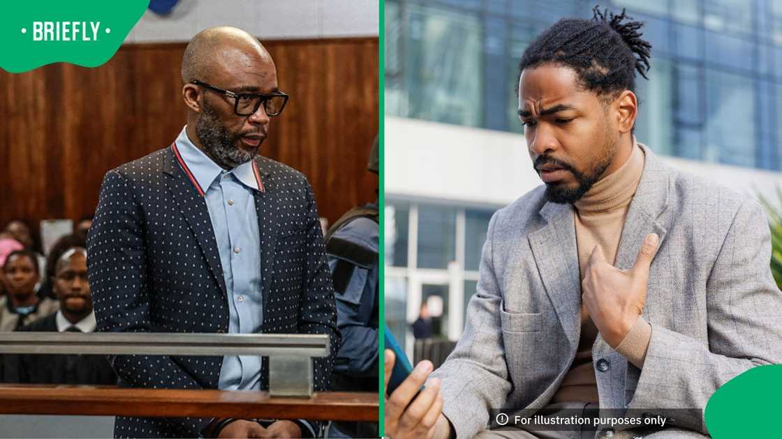 Vusimuzi "Cat" Matlala donned one of his lawyers' black gowns in court