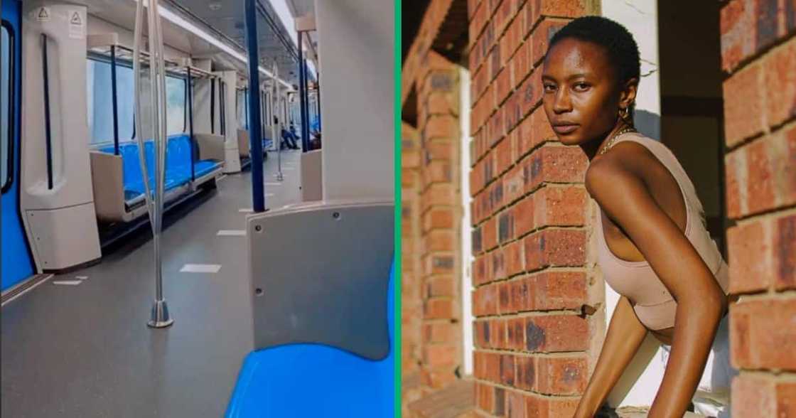 A woman shared a video of her train experience. A woman shared a video of her train experience.