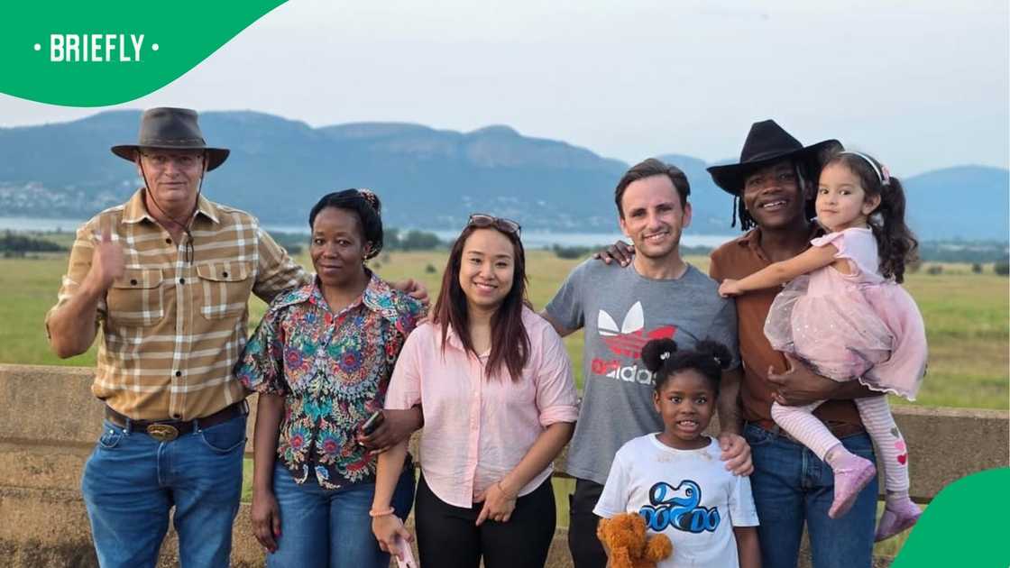 Dodo Nyoka with his loved ones.