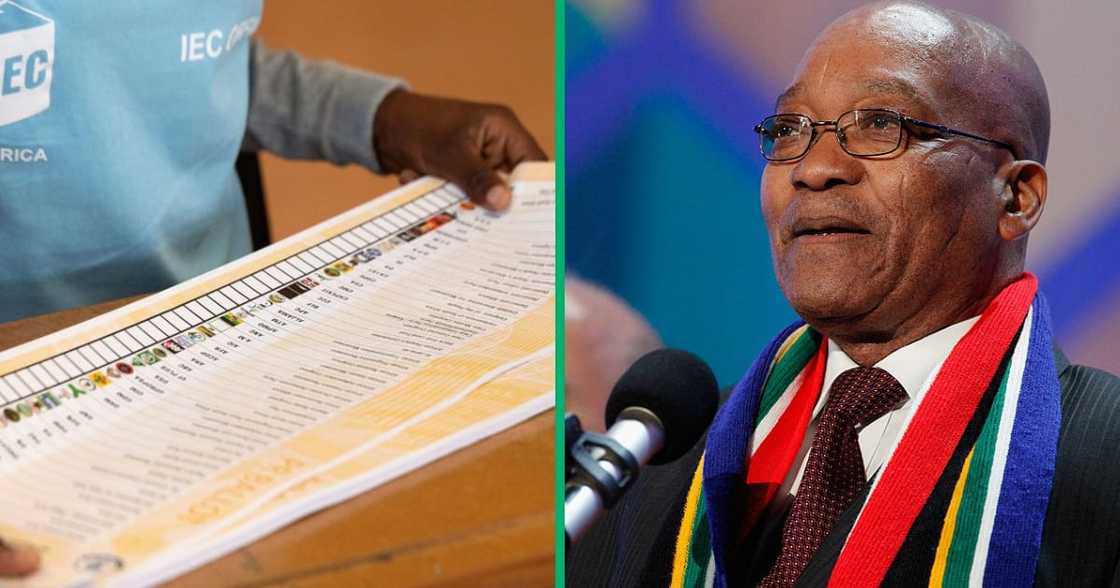 IEC confirmed Jacob Zuma as the face of the MK Party on the ballot paper. IEC confirmed Jacob Zuma as the face of the MK Party on the ballot paper.