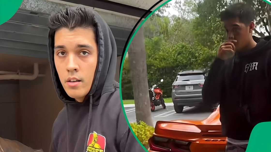 A man showed off how he protected his car in preparation for Hurricane Milton.