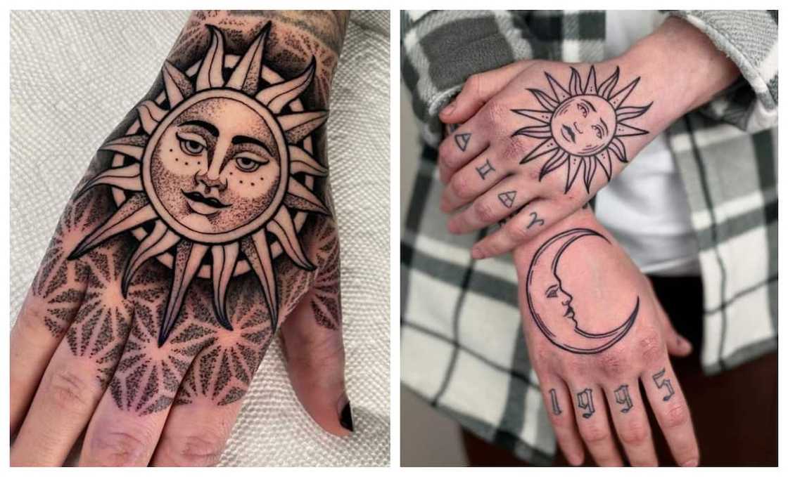 female cute hand tattoos