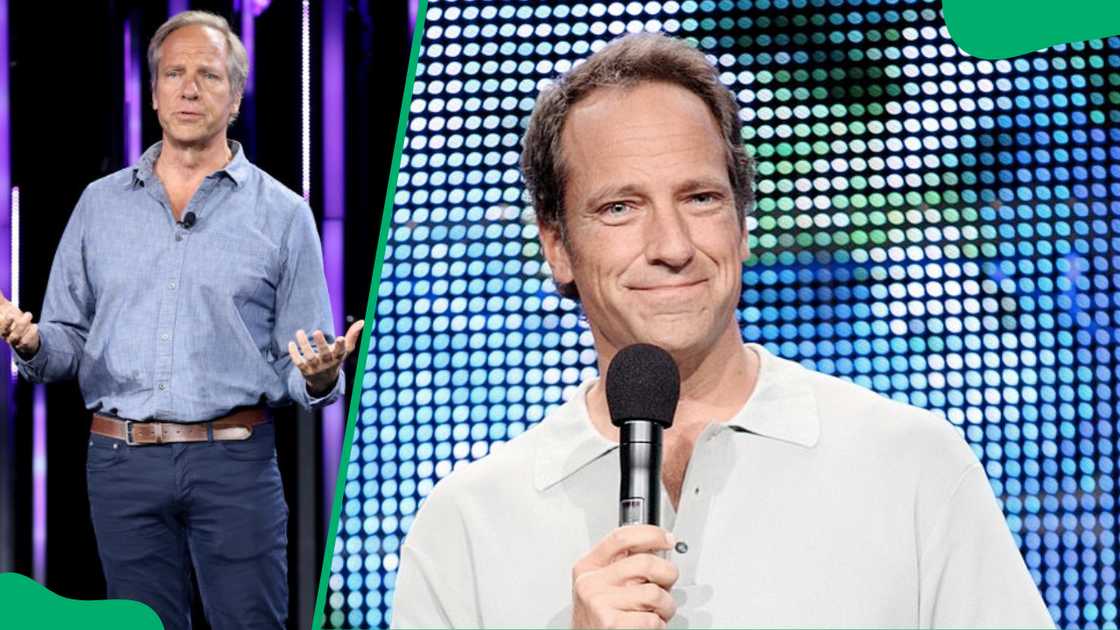 Mike Rowe during the Cable portion of a Summer Television Critics Association Press Tour Mike Rowe during the Cable portion of a Summer Television Critics Association Press Tour