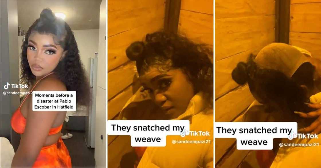 A lady gets her wig snatched in Hatfield, Pretoria A lady gets her wig snatched in Hatfield, Pretoria