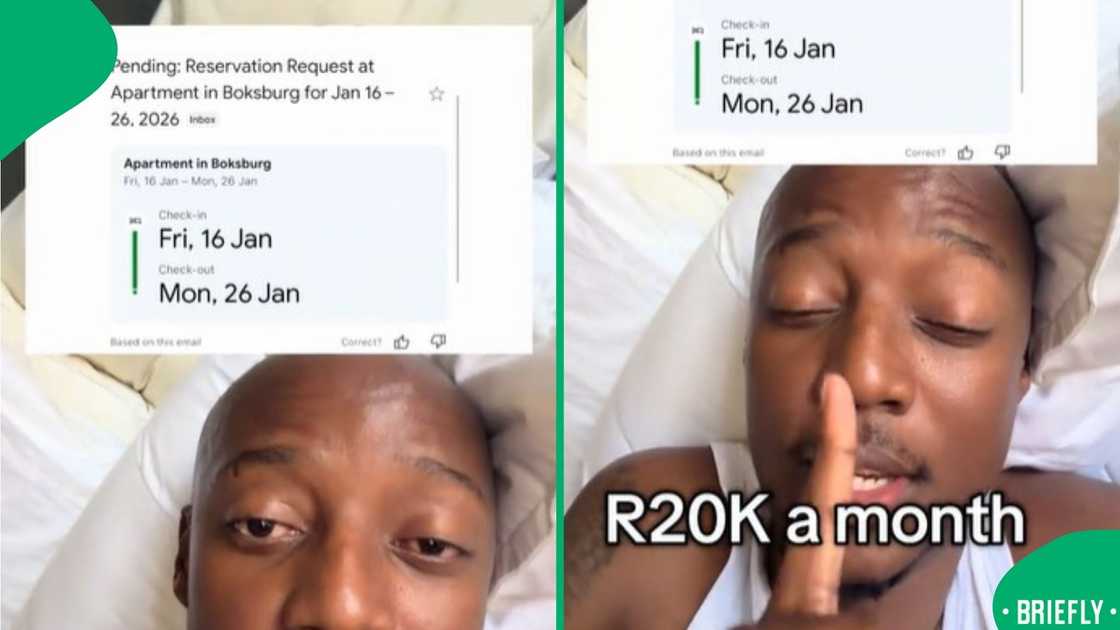 The screenshot on the right captured a man revealing how much he makes from one Airbnb apartment