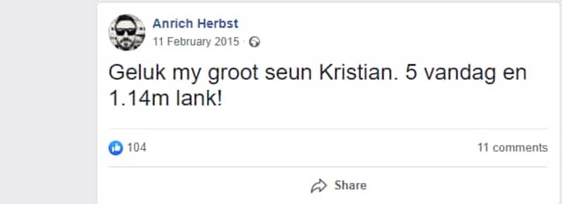 Anrich Herbst age, children, wife, parents, Tv shows and Instagram Anrich Herbst age, children, wife, parents, Tv shows and Instagram