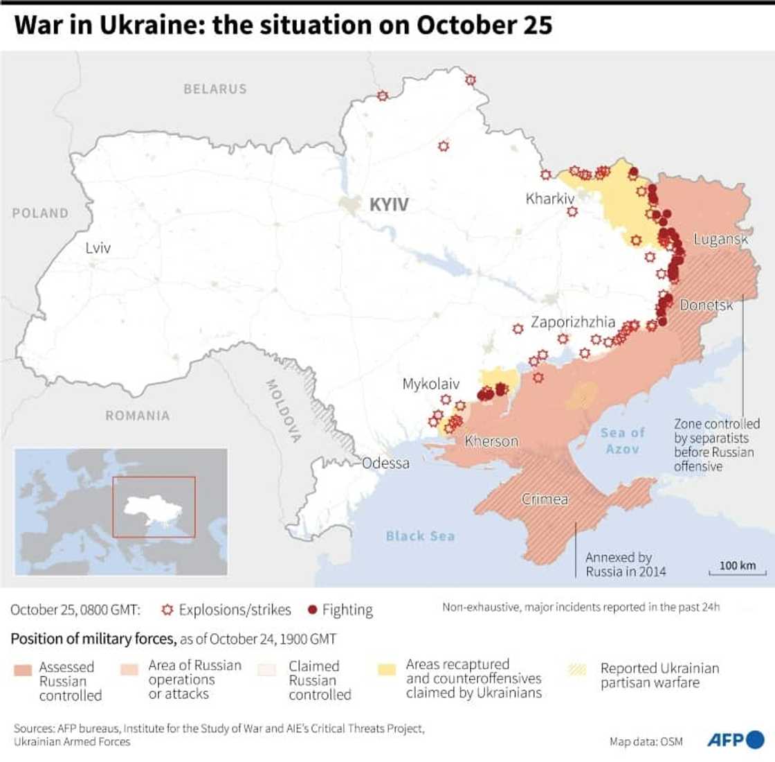 War in Ukraine: the situation on October 25 War in Ukraine: the situation on October 25