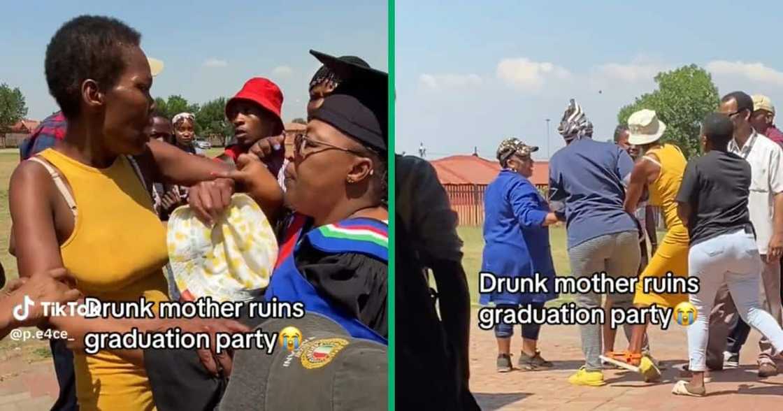 A drunk mother argued with other parents at a school event A drunk mother argued with other parents at a school event