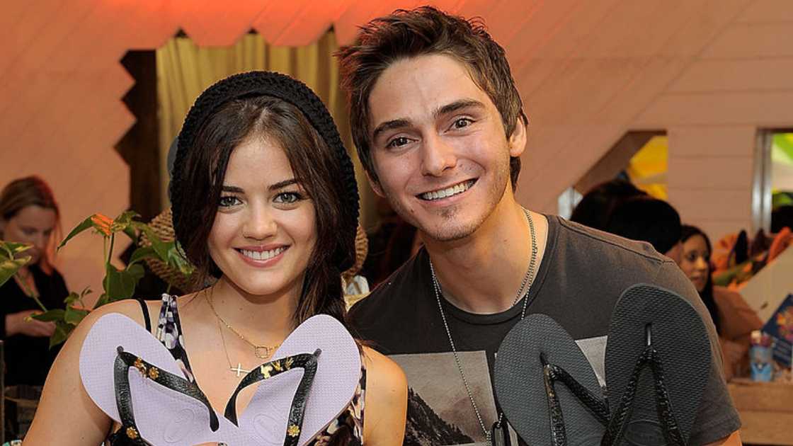 Lucy Hale and Alex Marshall in Hollywood, California.