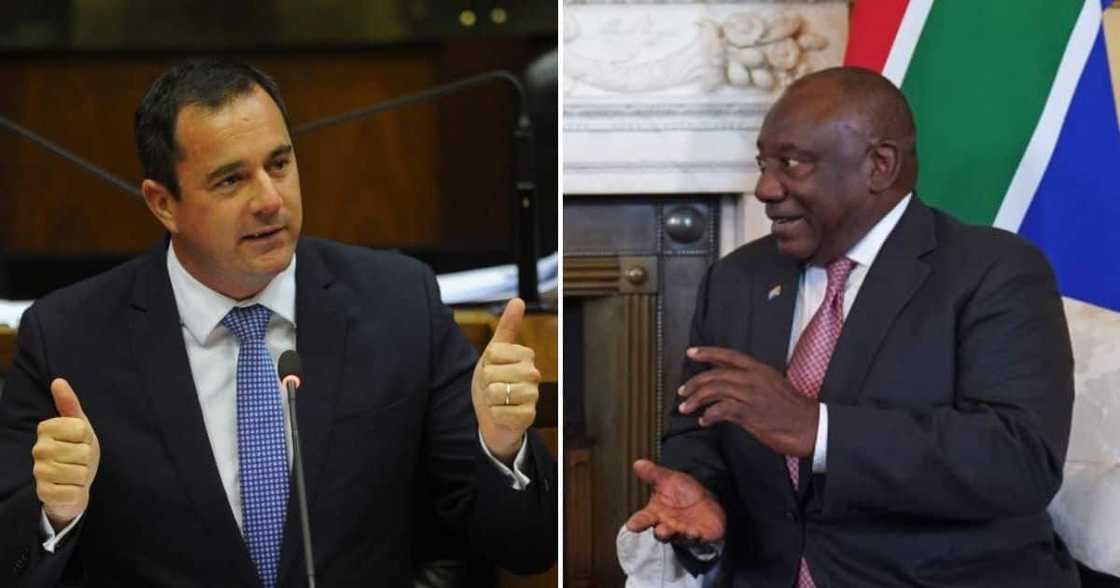 DA declines to table motion of no confidence against President Cyril Ramaphosa DA declines to table motion of no confidence against President Cyril Ramaphosa