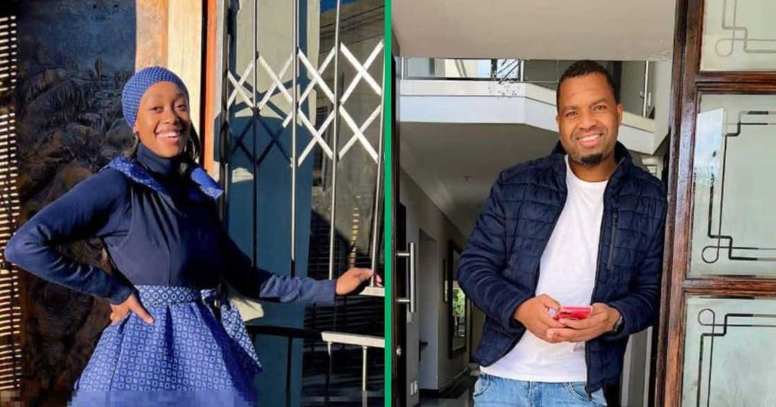 Itu Khune and wife Sphelele Makhunga