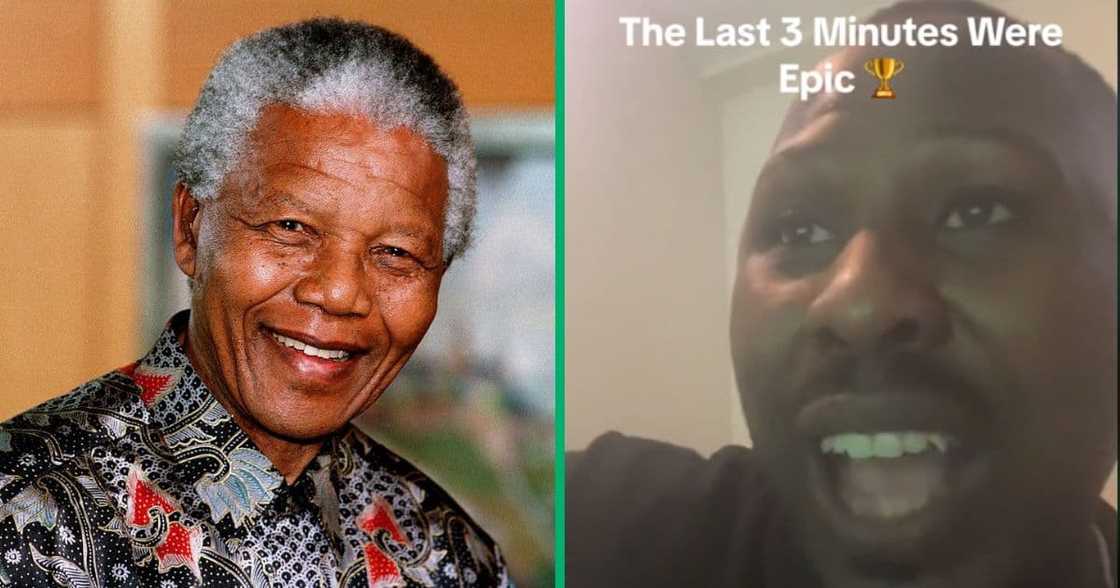 man narrates in Nelson Mandela's voice man narrates in Nelson Mandela's voice
