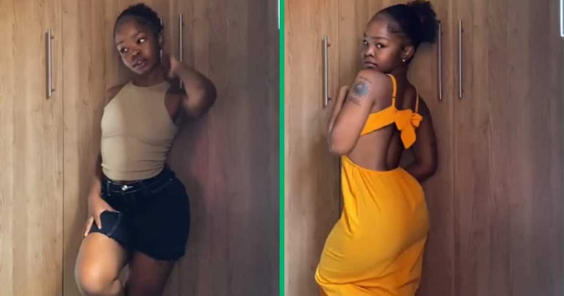 A young lady who posted a Mr Price shopping haul showing off stunning summer looks A young lady who posted a Mr Price shopping haul showing off stunning summer looks
