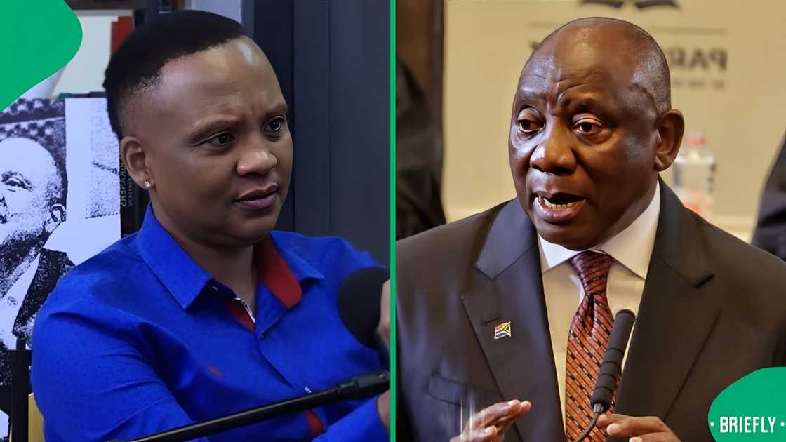 Lebo Keswa dragged Cyril Ramaphosa Lebo Keswa dragged Cyril Ramaphosa