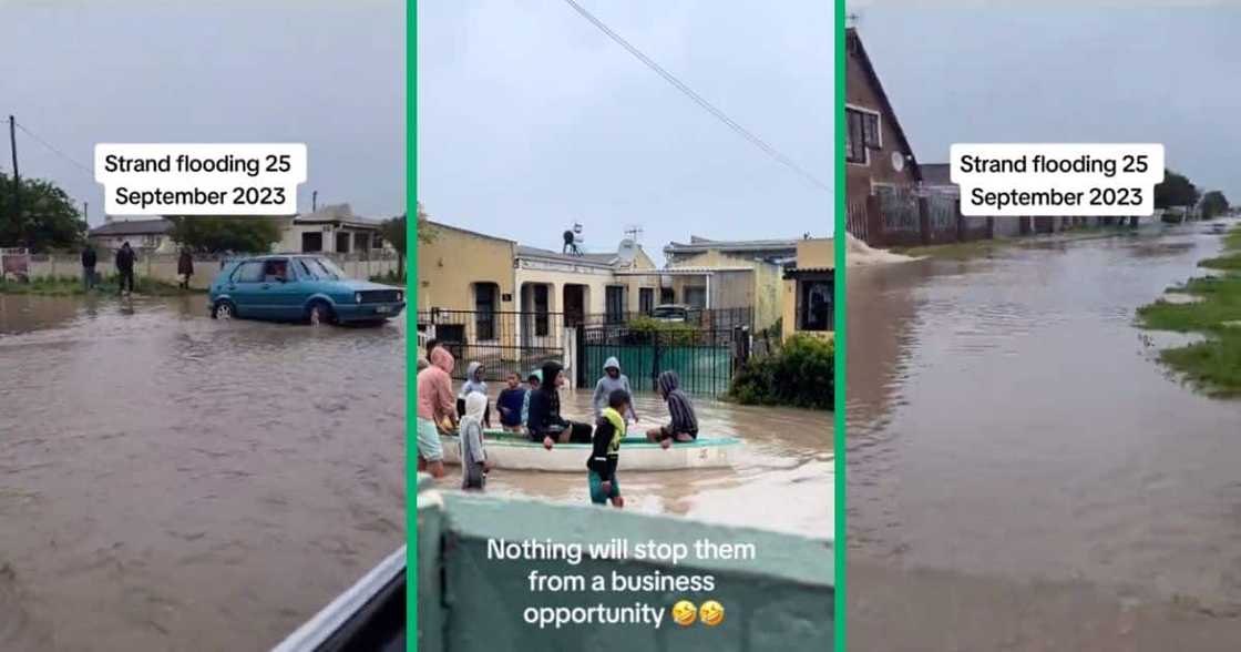 Flooding in Strand, Western Cape