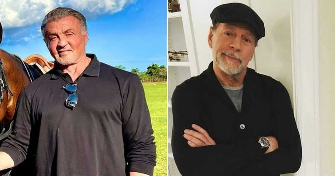 Sylvester Stallone, Bruce Willis, support, brain disease