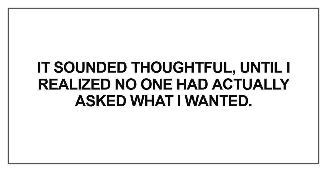 It sounded thoughtful It sounded thoughtful