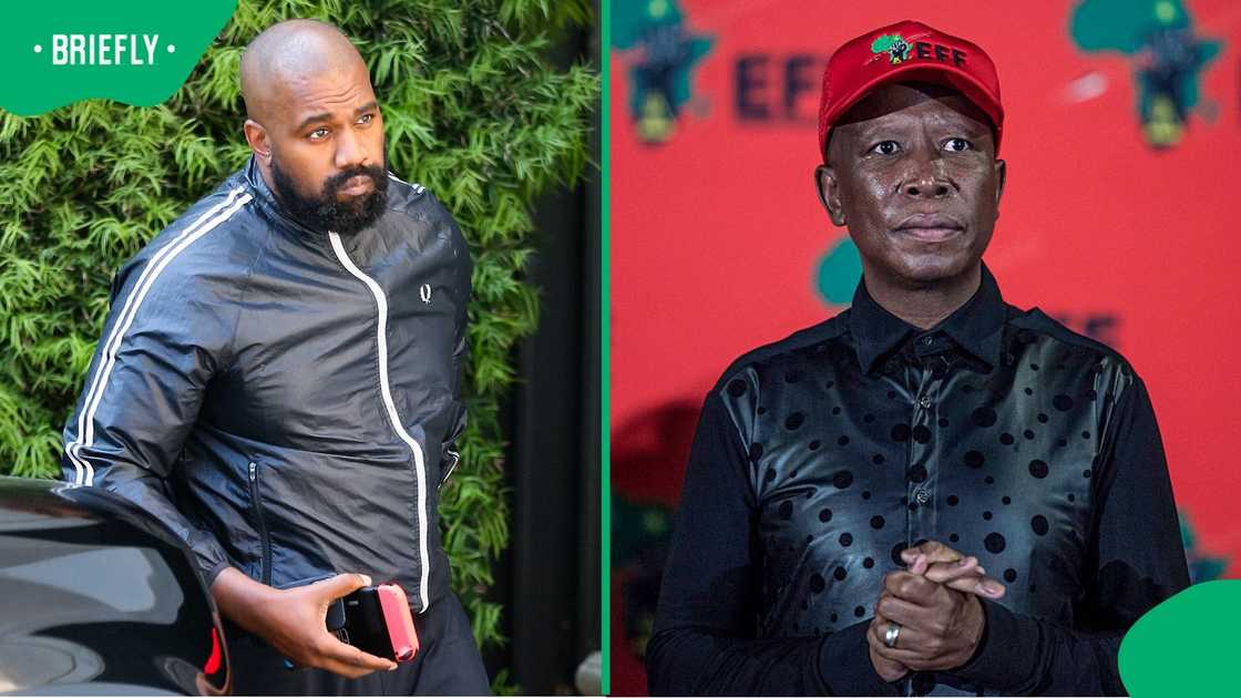 Kanye West, who was banned from the United Kingdom, was likened to Julius Malema, who was also blocked from entering the UK Kanye West, who was banned from the United Kingdom, was likened to Julius Malema, who was also blocked from entering the UK