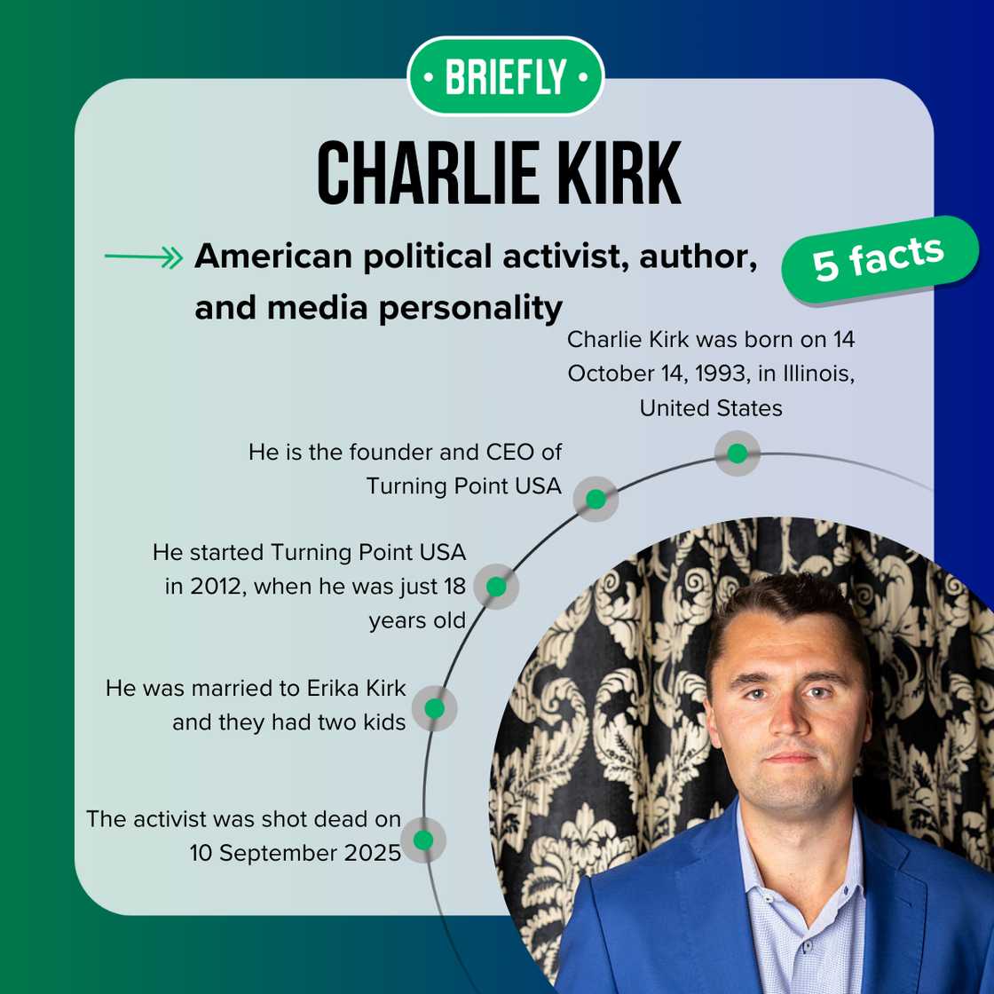 Top 5 facts about the late Charlie Kirk