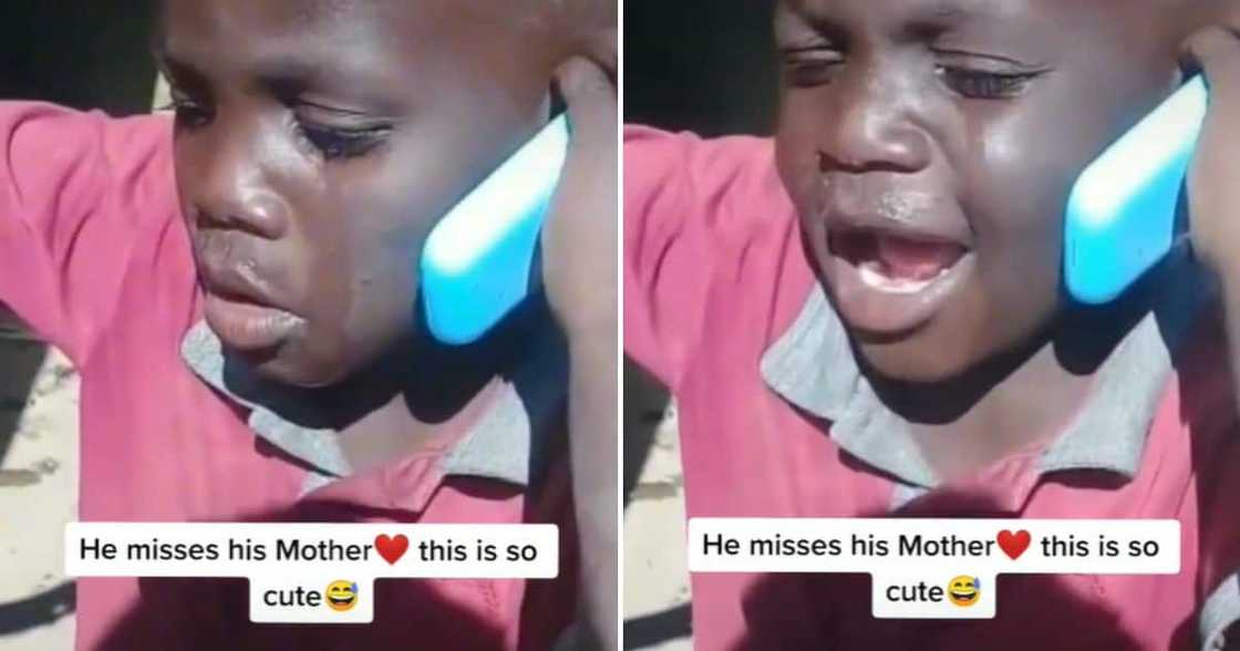 Little boy missing his mom